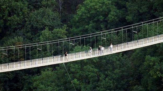 Swinging Bridge in Khndzoresk